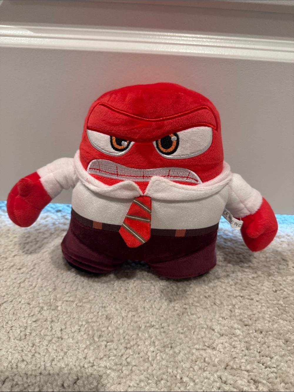 Anger Plush Character Toy - Red Plush Stuffed Figure